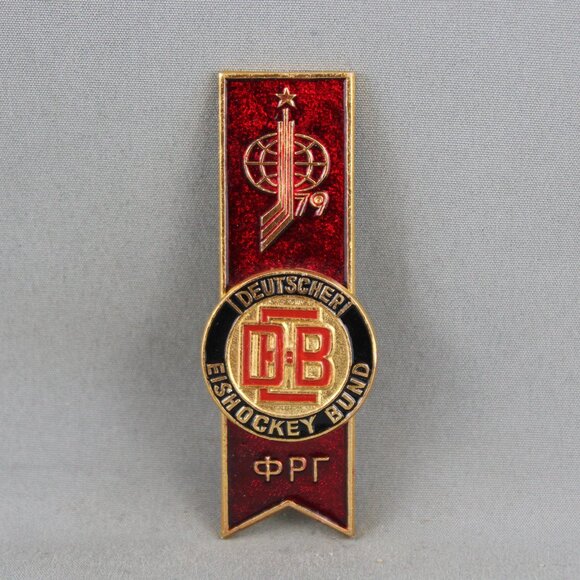 1979 World Hockey Championships Pin - Team West Germany - Stamped Stacked Pin - Picture 1 of 3